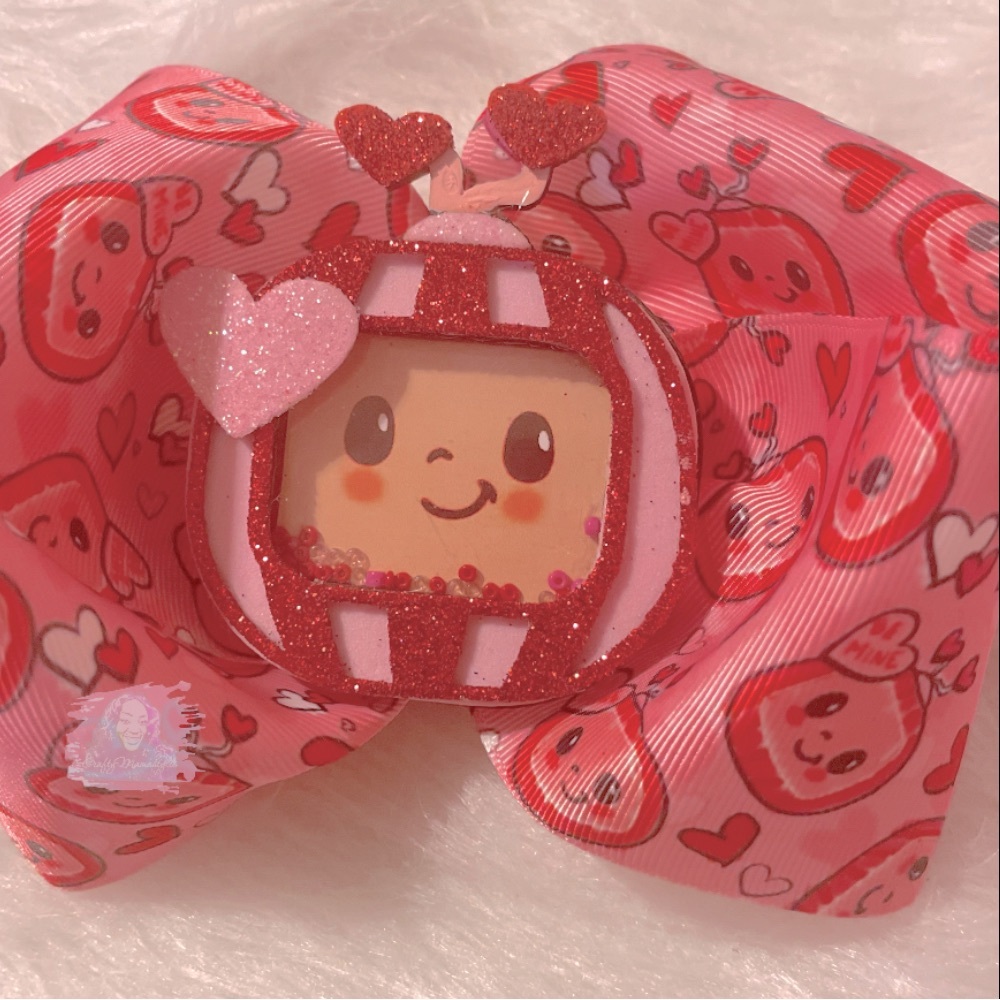 Cocomelon Valentine’s hairbow 🎉